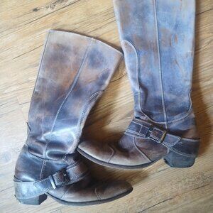 Gorgeous Vintage Marc Nasin Siren Distressed Tall Boots 9.5